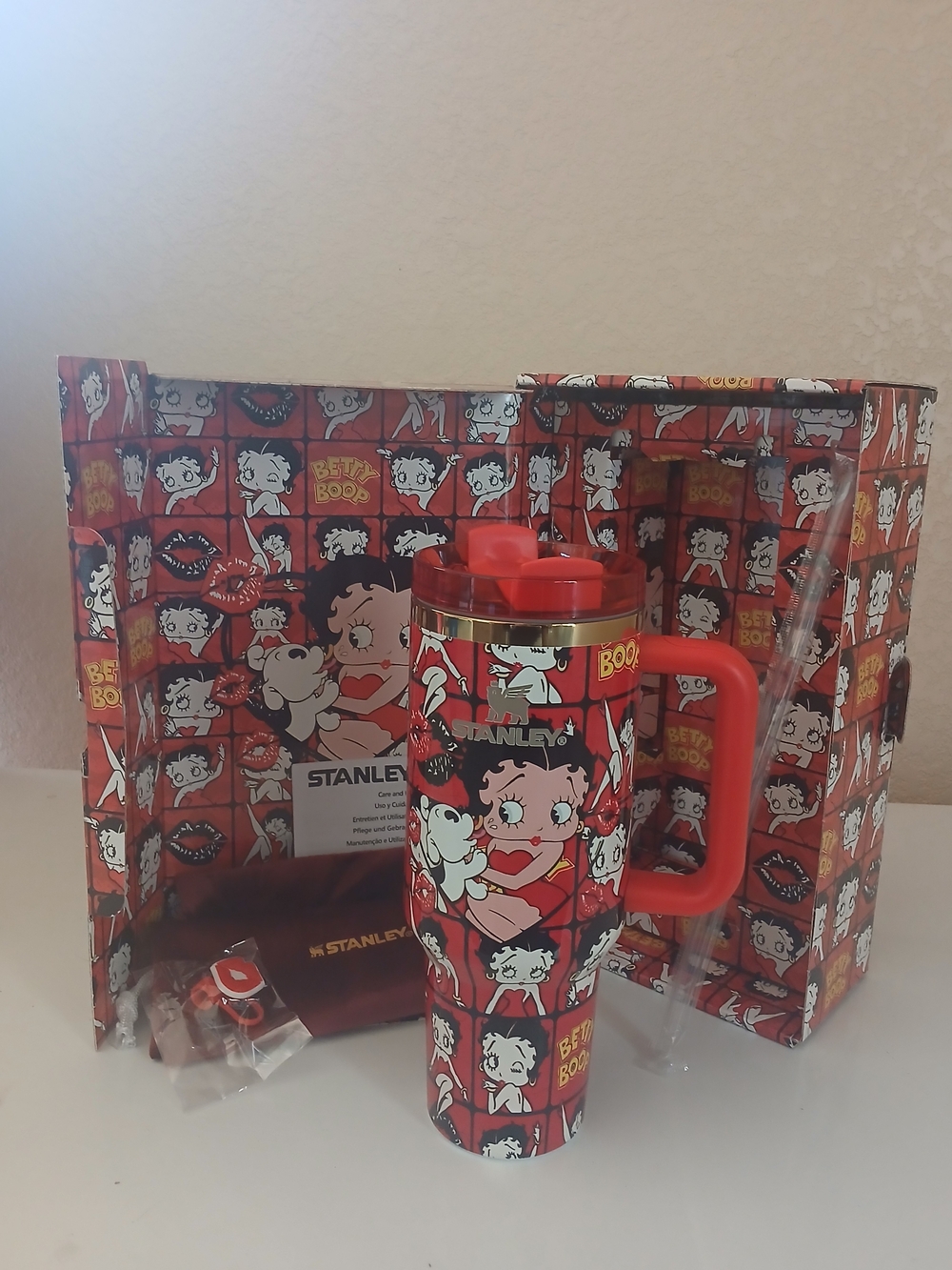 Stanley Betty Boop Red Insulated Travel Mug